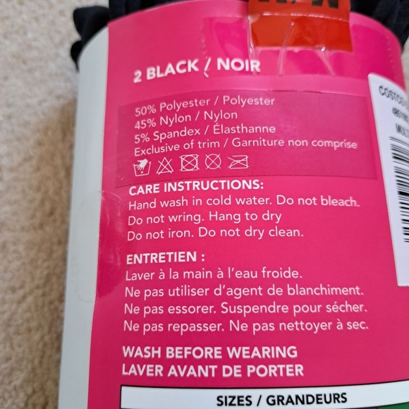 New! Catherine Malandrino Leggings 2 Pack Fleece Lined Size Medium Black - Picture 7 of 11